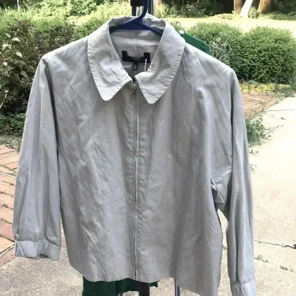Talbots grey jacket 10P new with pockets B2 - Picture 1 of 4